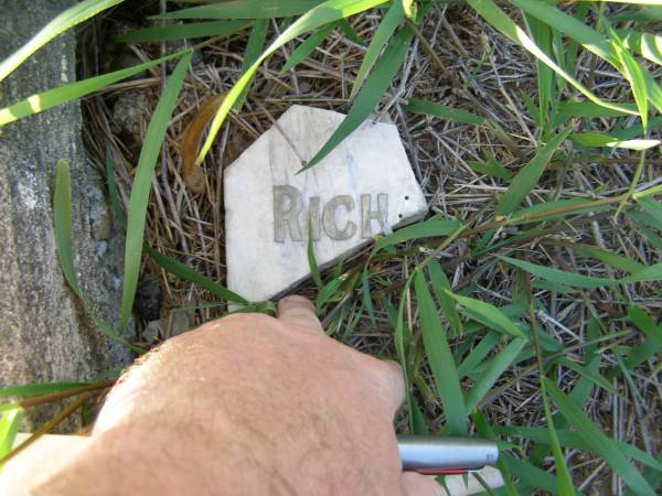 Rich?;  | Bald Hills (Sandgate) cemetery, Brisbane  | 