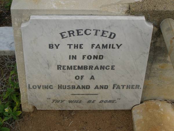 James MATTHEWS,  | rector of Sandgate,  | husband father,  | died 29 Nov 1901 aged 63 years;  | Mary Susan,  | wife,  | died 16 Oct 1914 aged 72 years;  | James Palmer,  | son of E.H. & Gwen MATTHEWS,  | born & died 23 July 1910;  | Bald Hills (Sandgate) cemetery, Brisbane  | 