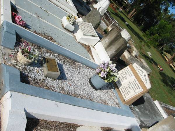 Pearl Gertrude BATES,  | wife mother,  | died 10 April 1954 aged 57 years;  | Henry BATES,  | Pearl's husband,  | father grandfather great-grandfather,  | died 26 Aug 1977 aged 82 years;  | Bald Hills (Sandgate) cemetery, Brisbane  | 