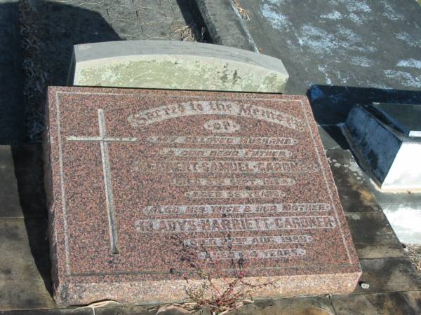 Herbert Samuel GARDNER,  | husband father,  | died 8 Sept 1954 aged 55 years;  | Gladys Marriett GARDNER,  | wife mother,  | died 22 Aug 1989 aged 84 years;  | Bald Hills (Sandgate) cemetery, Brisbane  | 