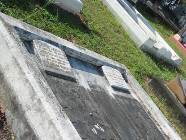 Clifford Douglas SHEPHERD,  | son brother,  | died 2 June 1959 aged 46 years;  | Amy Louisa SHEPHERD,  | mother,  | died 12 June 1974 aged 88 years;  | Thomas Isaac SHEPHERD,  | husband father,  | died 1 Dec 1953 aged 71 years;  | Bald Hills (Sandgate) cemetery, Brisbane  | 