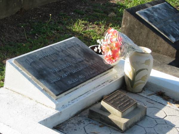 William LADD,  | died 24 Dec 1958 aged 46 years;  | Linnette (Lyn) LADD,  | 1912 - 2000;  | Bald Hills (Sandgate) cemetery, Brisbane  | 