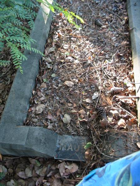 Maud;  | Bald Hills (Sandgate) cemetery, Brisbane  | 