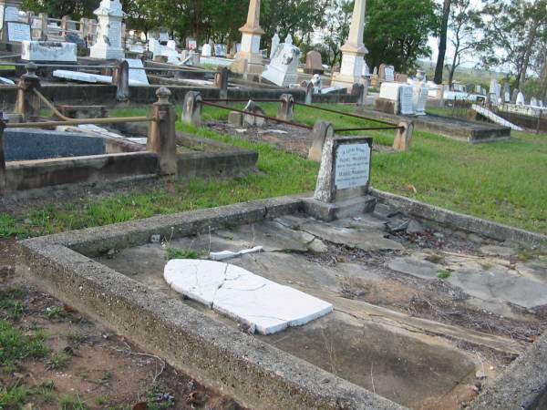 Elspeth Bruce,  | wife of John MCPHERSON,  | died 23 May 1881 aged 73 years;  | Rachel MOCKRIDGE,  | died 9 March 1915 aged 65 years;  | George MOCKRIDGE,  | died 22 Aug 1928 aged 84 years;  | Bald Hills (Sandgate) cemetery, Brisbane  | 