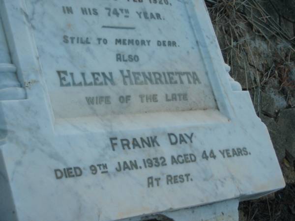 Eliza Ann BUNDY,  | mother,  | died 27 Sept 1937 aged 64 years;  | Mary,  | wife of Samuel UNWIN,  | died 17 July 1917 in 72nd year;  | Samuel UNWIN,  | died 8 Feb 1920 in 74th year;  | Ellen Henrietta,  | wife of late Frank DAY,  | died 9 Jan 1932 aged 44 years;  | Margaret Dothorty,  | wife of David UNWIN,  | died 14 Jan 1915? aged 39 years;  | Elizabeth Virtue UNWIN,  | died 20 June 1949 aged 72 years;  | Bald Hills (Sandgate) cemetery, Brisbane  | 