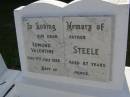 Edmund Valentine STEELE, father, died 9 July 1955 aged 87 years; Bald Hills (Sandgate) cemetery, Brisbane 