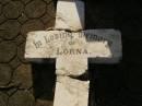 Lorna, daughter of Willie & Ethel Mary FARRAR, died 27 Dec 1932 aged 33 years; Ethel Mary, died 18 June 1941 in her 69th year; Willie, died 10 May 1948 in his 76th year; Bald Hills (Sandgate) cemetery, Brisbane 