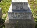 Betty M. DYER, died 16 Feb 1932 aged 10 years; Edward Victor Herbert DYER, husband father, died 19 Aug 1972 aged 82 years; Mabel Lee DYER, mother, died 24 Jan 1975 aged 79 years; Bald Hills (Sandgate) cemetery, Brisbane 