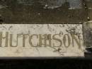 James HUTCHISON, husband, died 19 Jan 1930 aged 77 years; Mary, wife, died 5 Dec 1941 aged 88 years; parents; James HUTCHISON, 1880 - 1970; Mabel Violet HUTCHISON, 1882 - 1971; Bald Hills (Sandgate) cemetery, Brisbane 
