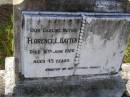 Florence L. HATTEN, mother, died 8 June 1920 aged 45 years; Bald Hills (Sandgate) cemetery, Brisbane 