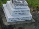 
James Patrick OFARRELL,
died 18 Sept 1922 aged 15 months;
Bald Hills (Sandgate) cemetery, Brisbane
