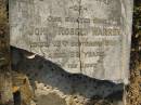 
sons;
John Robert WARREN,
son,
died 13 Sept 1909 aged 22 years;
[unreadable];
Bald Hills (Sandgate) cemetery, Brisbane
