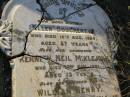 
Ellen DOUGHERTY,
mother,
died 16 Aug 1889 aged 57 years;
Kenneth Neil MIKLEJOHN,
grandson,
died 23 Nov 1901 aged 13 years;
William Henry,
son,
died Nanango 6 July 1901;
Richard,
son,
died 9 Dec 1925;
Robert John,
son,
died 15 Sept 1933 aged 69 years;
Harold Richard,
grandson,
died 8 March 1930 aged 33 years;
James A. YOUNG,
died 12 Nov 1938 aged 81 years;
Bald Hills (Sandgate) cemetery, Brisbane
