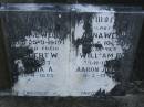 parents; William J. WEBBER, died 25-9-1919; Anna WEBBER, died 8-10-1941; children; Herbert W., died 1-7-1887; William E., died 25-11-1938; Cecilia A., died 21-4-1895; Aaron Joseph, died 11-3-1940; Bald Hills (Sandgate) cemetery, Brisbane  