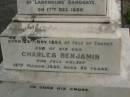 Mary Elizabeth SOUTHERDEN, wife of Edward Barton SOUTHERDEN of Langholme Sandgate, died "Narangba" Friday 20 July 190 aged 67 years; Edward Barton SOUTHERDEN, born 24 Nov 1830 Isle of Thanet, died "Langholme" Sandgate 17 Dec 1906; Charles Benjamin, son, died 18 March 1930 aged 56 years; Edward Barton SOUTHERDEN, 29 April 1859 - 26 March 1944; Frances, wife, 11 March 1864 - 19 July 1942; Dora, daughter, 15-3-90 - 25-4-71; Vera, daughter, 15-9-88 - 21-7-77; Lucy March SOUTHERDEN, died Langholme Wed 6 May 1903 aged 46 years; Edith Ada, sister, died 11 Aug 1914 aged 44 years, interred Rugby Cemetery England; Annie C. SOUTHERDEN, died 16 Nov 1938; Bald Hills (Sandgate) cemetery, Brisbane  