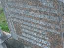 Hermann Carl August ROJAHN, died 12 Aug 1949 aged 78 years; Bertha ROJAHN, died 14 Dec 1960 aged 78 years; Elsie Bertha ROJAHN, died 21 Sept 1916 aged 5 years; George Carl ROJAHN, died 22 June 1955 aged 41 years; Bald Hills (Sandgate) cemetery, Brisbane 