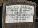Jean Wylie KIRKWOOD, mother, died 14 Aug 1952 aged 75 years; Bald Hills (Sandgate) cemetery, Brisbane 