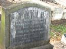 Ivy Alice HARDIMAN, died 27 Oct 1956 aged 71 years; Walter HARDIMAN, died 22 July 1968 aged 81 years; Bald Hills (Sandgate) cemetery, Brisbane 