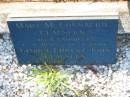 Mary McConnachie CLAUSCEN (nee CAMPBELL), 6-11-1899 - 17-7-1984; George Ernest JOhn CLAUSCEN, 2-4-1904 - 15-5-1943; Bald Hills (Sandgate) cemetery, Brisbane 