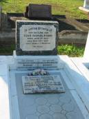 
Clive Samuel BISHOP,
son,
born 3 June 1935,
died 20 May 1937 aged 1 year 1 12 months;
Frederick George BISHOP,
father,
died 25-2-63 aged 73 years;
Rebecca Magdalene BISHOP,
died 26-3-56 aged 52 years;
Valma Gloria HOOPER,
born 18-6-24,
died 23-10-65;
Alan Leonard Charles HOOPER,
born 10-3-19,
died 1-2-78;
Bald Hills (Sandgate) cemetery, Brisbane
