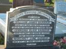 
William James BARBOUR,
husband father,
died 14 Nov 1953 aged 76 years;
Georgina Blair BARBOUR,
wife mother,
died 3 May 1962 aged 85 years;
Margaret Jane BARBOUR,
daughter,
died 10 Jan 2002 aged 99 years;
Georgina JOHNSON,
daughter,
died 6 Mar 2006 aged 90 years;
Gerald Foster JOHNSON,
husband,
died 27 Feb 2004 aged 78 years;
Bald Hills (Sandgate) cemetery, Brisbane
