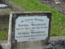 
Elspeth Bruce,
wife of John MCPHERSON,
died 23 May 1881 aged 73 years;
Rachel MOCKRIDGE,
died 9 March 1915 aged 65 years;
George MOCKRIDGE,
died 22 Aug 1928 aged 84 years;
Bald Hills (Sandgate) cemetery, Brisbane
