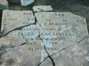[broken headstone, Alfred LISTER, died 1920] aged 67 years; Eliza Jane LISTER, wife, died 26 July 1938 aged 62 years; Bald Hills (Sandgate) cemetery, Brisbane 