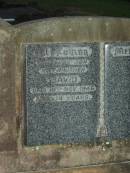 David WARD, son brother, died 18 Nov 1946 aged 18 years; Bald Hills (Sandgate) cemetery, Brisbane 