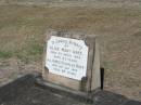 Alice Mary Rofe died 9 Apr 1950 83 yrs
James Charles Rofe 2 Sep 1952 aged 86
Anglican Cemetery, Sherwood.