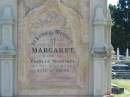 Margaret Mortimer (wife of Charles) 20 Dec 1909 aged 61
Anglican Cemetery, Sherwood.