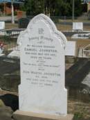 Samuel Johnston 16 May 1911 aged 39
Ada Marsh Johnston 17 Oct 1953 aged 77
Anglican Cemetery, Sherwood.