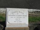 Catherine Elizabeth Brown 13 Dec 1929 aged 76 Anglican Cemetery, Sherwood.   