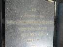 Rev James Samuel Hassall 25 Sep 1964 aged 81
Anglican Cemetery, Sherwood.