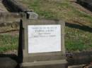 
W.H. Bright and his Wife
Also Children
Emily, Grace and Edward
Sherwood (Anglican) Cemetery, Brisbane

