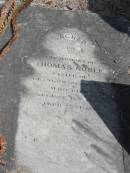 
Thomas Noble
native of Glasgow Scotland
Aug 17 1887 aged 22
Sherwood (Anglican) Cemetery, Brisbane
