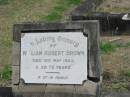 William Robert Brown
died 15 May 1943 aged 79
Sherwood (Anglican) Cemetery, Brisbane
