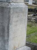 Harnton?
Nathaniel Turner
Winifred Margaret
Tuner Shaw?
Buried at Tygun Logan? River
Sherwood (Anglican) Cemetery, Brisbane