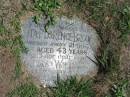 Rita Florence Brooker
21-9-1977 aged 43 years
Lucas W Brooker
4-2-1998 aged 68
Sherwood (Anglican) Cemetery, Brisbane