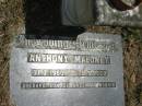 Anthony Maloney
31-3-1960 ~ 5-5-1989
Sherwood (Anglican) Cemetery, Brisbane