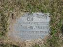 Annie G Watts
26-9-1890 to 11-7-1979
Sherwood (Anglican) Cemetery, Brisbane