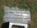 Anthony Stephen James Francis born 9 Oct 1939 Died 6 Jun 1966  Sherwood (Anglican) Cemetery, Brisbane 
