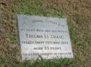 
Thelma I.I. Craig
28 Nov 1965 aged 53

Sherwood (Anglican) Cemetery, Brisbane
