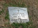 Jessie S Keay 20-7-1965 Marie I. McLeary 14-6-1970  Sherwood (Anglican) Cemetery, Brisbane 