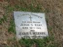 
Jessie S Keay
20-7-1965
Marie I. McLeary
14-6-1970

Sherwood (Anglican) Cemetery, Brisbane
