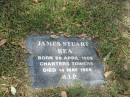 
James Stuart Rea
Born 29 Apr 1909
Cherters Towers
Died 14 May 1996

Sherwood (Anglican) Cemetery, Brisbane
