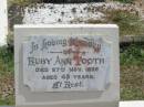 Ruby Ann Tooth
Died 27 Nov 1938 aged 49
Sherwood (Anglican) Cemetery, Brisbane