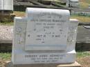 Julia Caroline Hennessey
3 Aug 1928 aged 68
Margaret Viola Hennessey
1st May 1967 aged 80
Sherwood (Anglican) Cemetery, Brisbane
