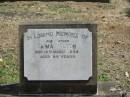 Emma WILTON
15 Mar 1934 aged 89
Sherwood (Anglican) Cemetery, Brisbane