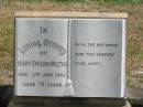 
Mary Evelina WALTON
22 Jun 1925 aged 72

Sherwood (Anglican) Cemetery, Brisbane

