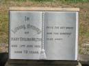 Mary Evelina WALTON
22 Jun 1925 aged 72
Sherwood (Anglican) Cemetery, Brisbane